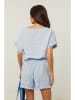 Le Monde du Lin Leinen-Bluse in Hellblau