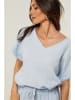 Le Monde du Lin Leinen-Bluse in Hellblau