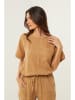Le Monde du Lin Leinen-Bluse in Camel