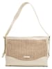 Victor & Hugo Paris Leder-Schultertasche "Malaya" in Beige - (B)40 x (H)12 x (T)10 cm