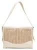 Victor & Hugo Paris Leder-Schultertasche "Malaya" in Beige - (B)40 x (H)12 x (T)10 cm