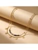 Nomad Vergulde ketting met sierelementen - (L)40 cm