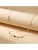 Nomad Vergulde ketting met sierelementen - (L)40 cm