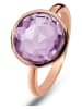 Nomad Rosévergulde ring met edelsteen