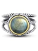 Nomad Vergulde ring met edelsteen