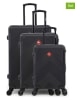 SWISS KOPPER 3tlg. Hardcase-Trolleyset "Olten" in Schwarz