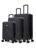 SWISS KOPPER 3tlg. Hardcase-Trolleyset "Olten" in Schwarz