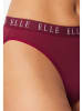 ELLE 3er-Set: Slips in Bordeaux/ Rot/ Schwarz