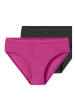 Schiesser 2-delige set: slips roze/zwart
