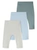 Schiesser 3-delige set: leggings grijs/lichtblauw/groen