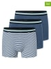 Schiesser 3er-Set: Boxershorts in Blau/ Weiß