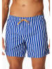 Schiesser Zwemshorts blauw/wit