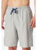 Schiesser Pyjama-Shorts in Blau/ Weiß