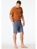 Schiesser Pyjama-Shorts in Blau