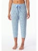 Schiesser Pyjama-Hose in Hellblau/ Weiß