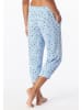 Schiesser Pyjama-Hose in Hellblau/ Weiß