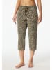 Schiesser Pyjamabroek olijfgroen/crème