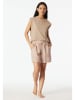 Schiesser Pyjama-Shorts in Altrosa/ Creme