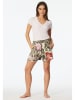 Schiesser Pyjama-Shorts in Khaki/ Beige