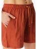 Schiesser Pyjama-Shorts in Terracotta