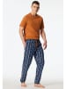 Schiesser Pyjama-Hose in Dunkelblau