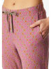 Schiesser Pyjamabroek olijfgroen/roze