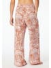 Schiesser Pyjamabroek terracotta/wit