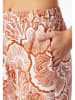 Schiesser Pyjama-Hose in Terracotta/ Weiß