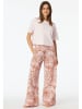 Schiesser Pyjamabroek terracotta/wit