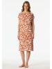 Schiesser Nachthemd in Terracotta/ Beige