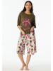 Schiesser Pyjama kaki/crème