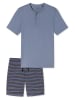 Schiesser Pyjama in Blaugrau