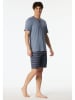 Schiesser Pyjama blauwgrijs