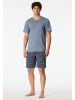 Schiesser Pyjama blauwgrijs