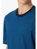 Schiesser Pyjama blauw/zwart