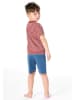 Schiesser Pyjama rood/blauw