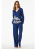 Schiesser Pyjama in Dunkelblau