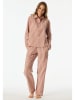 Schiesser Pyjama oudroze/crème