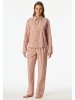Schiesser Pyjama in Altrosa/ Creme