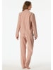 Schiesser Pyjama in Altrosa/ Creme