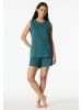 Schiesser Pyjama-Oberteil in Petrol