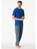 Schiesser Pyjamatop blauw