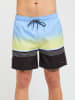 Rip Curl Badeshorts "Radial Line Volley" in Hellblau/ Gelb/ Schwarz