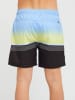 Rip Curl Zwemshorts "Radial Line Volley" lichtblauw/geel/zwart