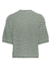 MOSS COPENHAGEN Pullover "Catina" in Grün/ Weiß
