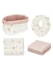 Cam Cam Copenhagen 6tlg. Baby-Geschenk-Set in Creme/ Rosa