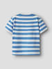 name it Shirt "Malone" in Hellblau/ Weiß