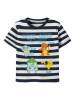 name it Shirt "Malone" in Weiß/ Dunkelblau