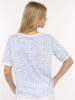 Zwillingsherz Shirt in Weiß/ Hellblau