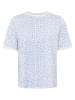 Zwillingsherz Shirt wit/lichtblauw